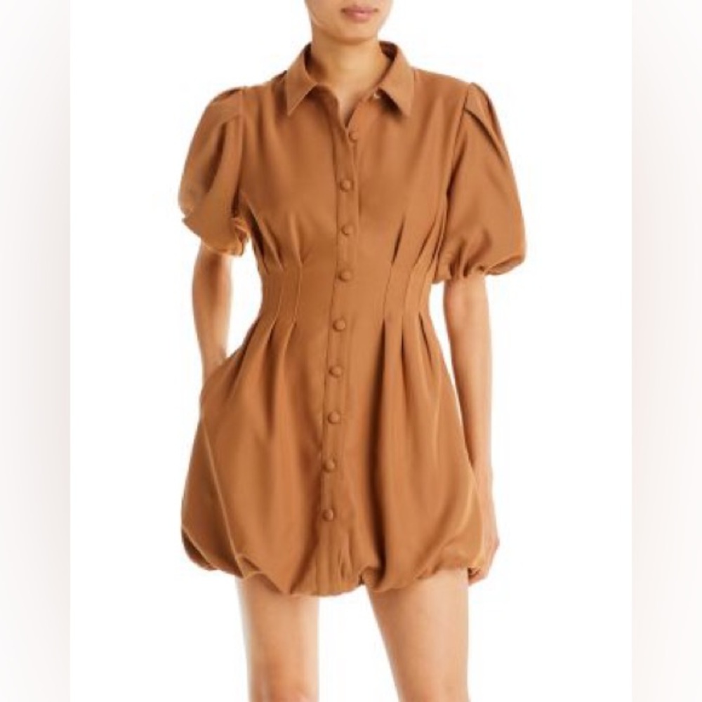 Line & Dot Marina Mini Dress Size Medium True To Size bubble Hem